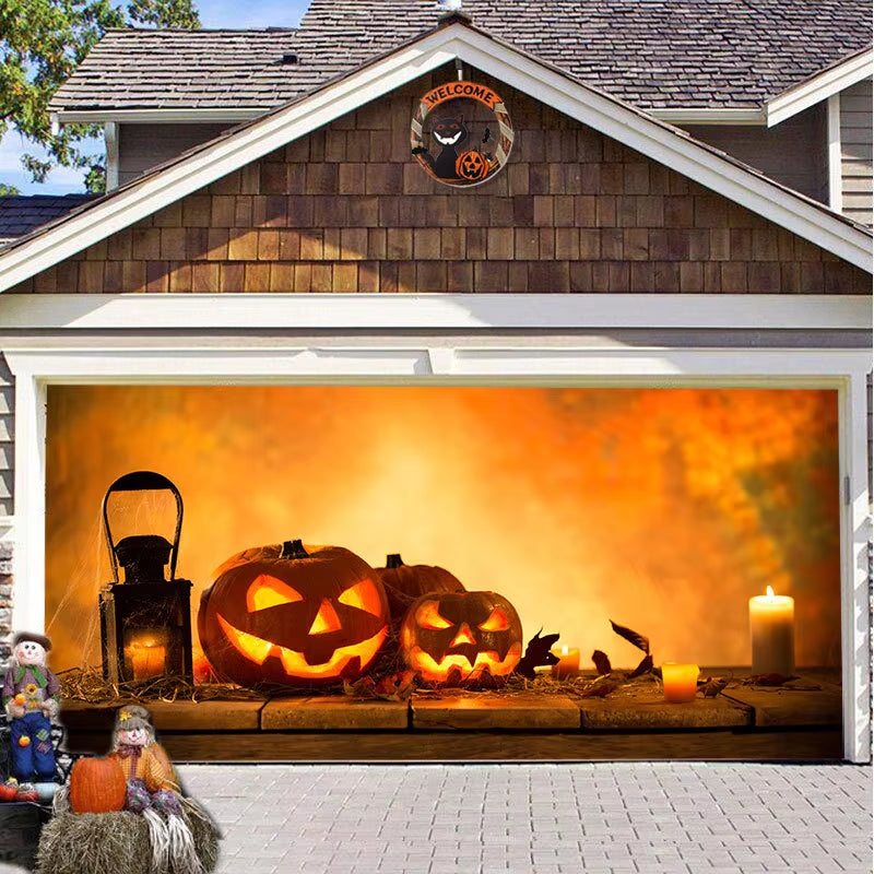 Halloween 2024 Garage Door Banner