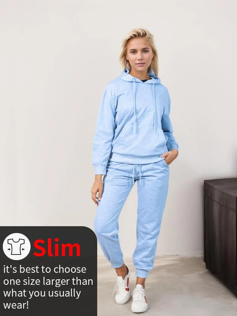 Women's Hoodie Set – Stylish Long Sleeve Bridal & Casual Loungewear