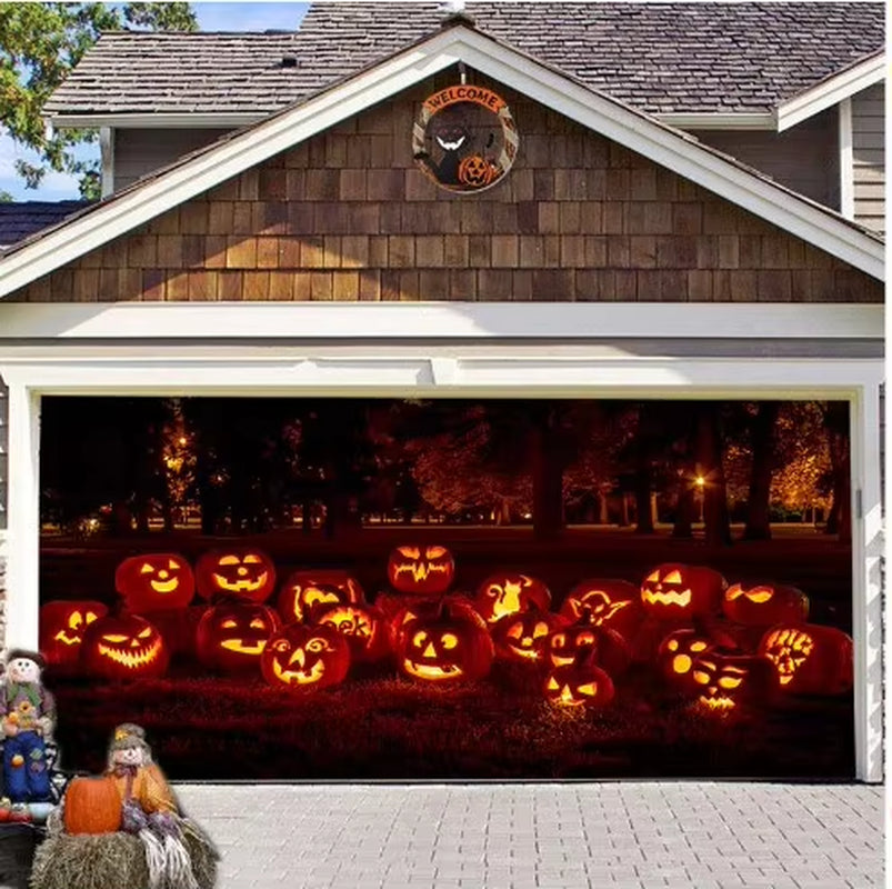 Halloween 2024 Garage Door Banner
