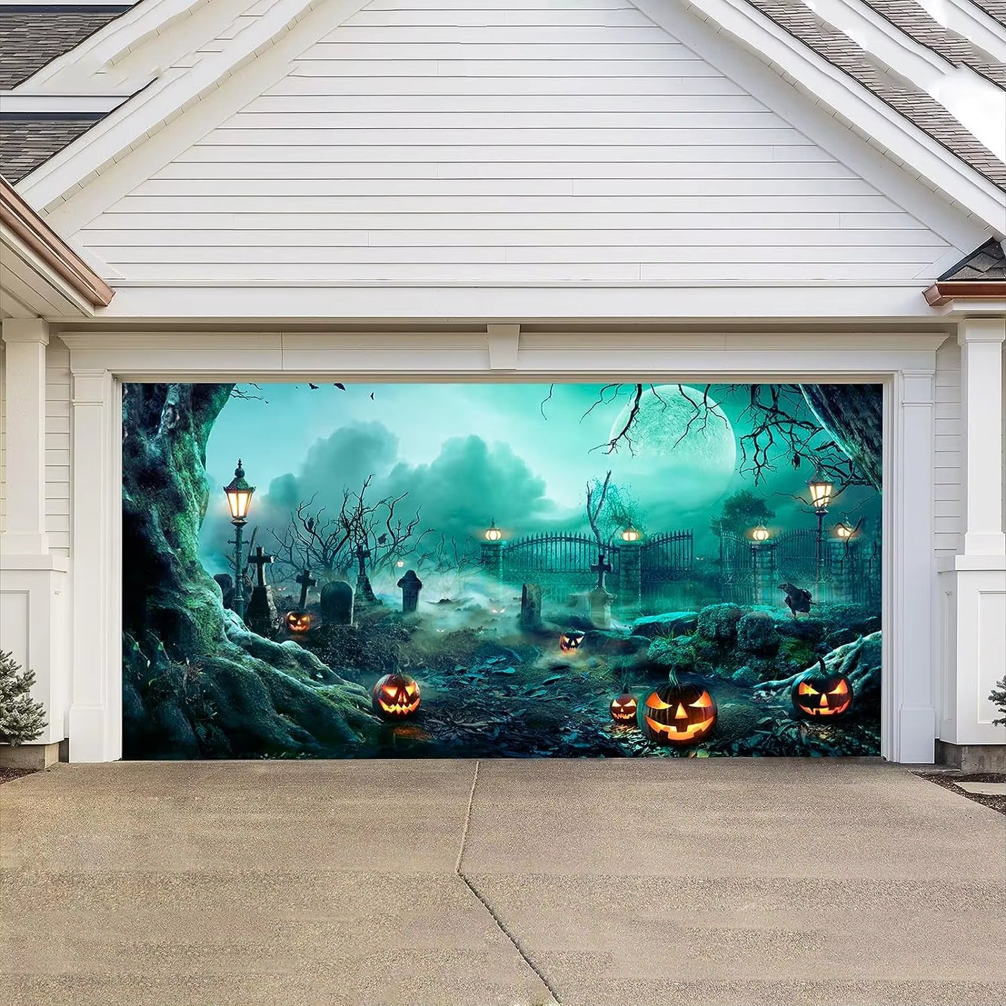 Halloween 2024 Garage Door Banner