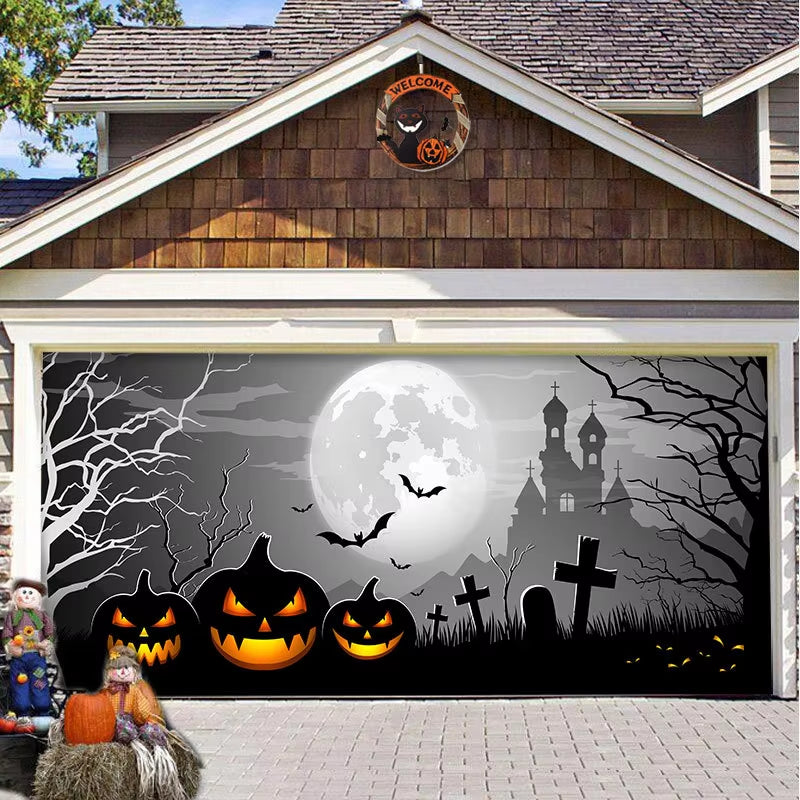 Halloween 2024 Garage Door Banner