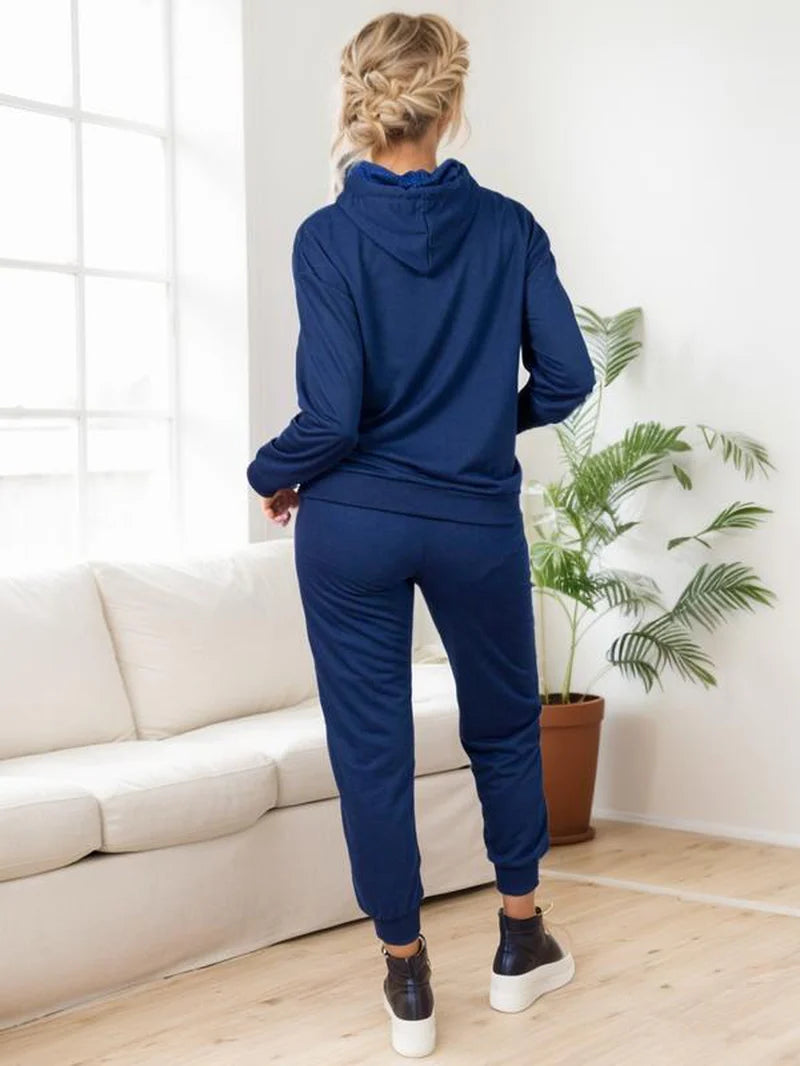 Women's Hoodie Set – Stylish Long Sleeve Bridal & Casual Loungewear