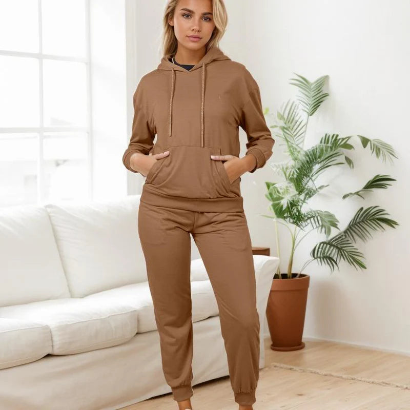 Women's Hoodie Set – Stylish Long Sleeve Bridal & Casual Loungewear