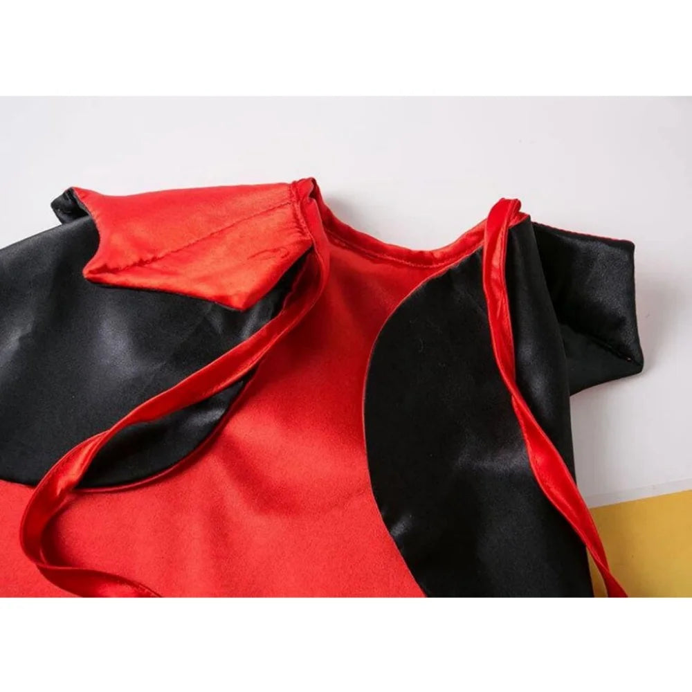 Medium Dog Halloween Costume – Vampire Cloak & Devil Outfit for Pets