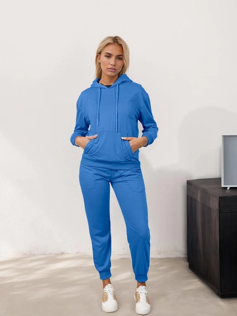 Women's Hoodie Set – Stylish Long Sleeve Bridal & Casual Loungewear