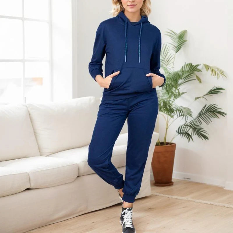 Women's Hoodie Set – Stylish Long Sleeve Bridal & Casual Loungewear