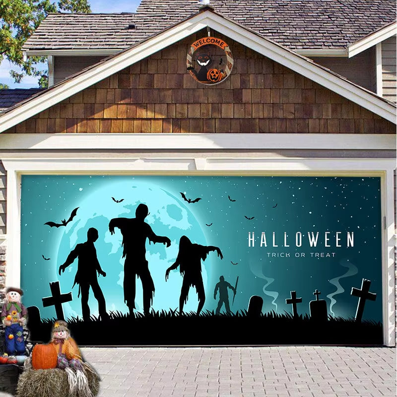 Halloween 2024 Garage Door Banner