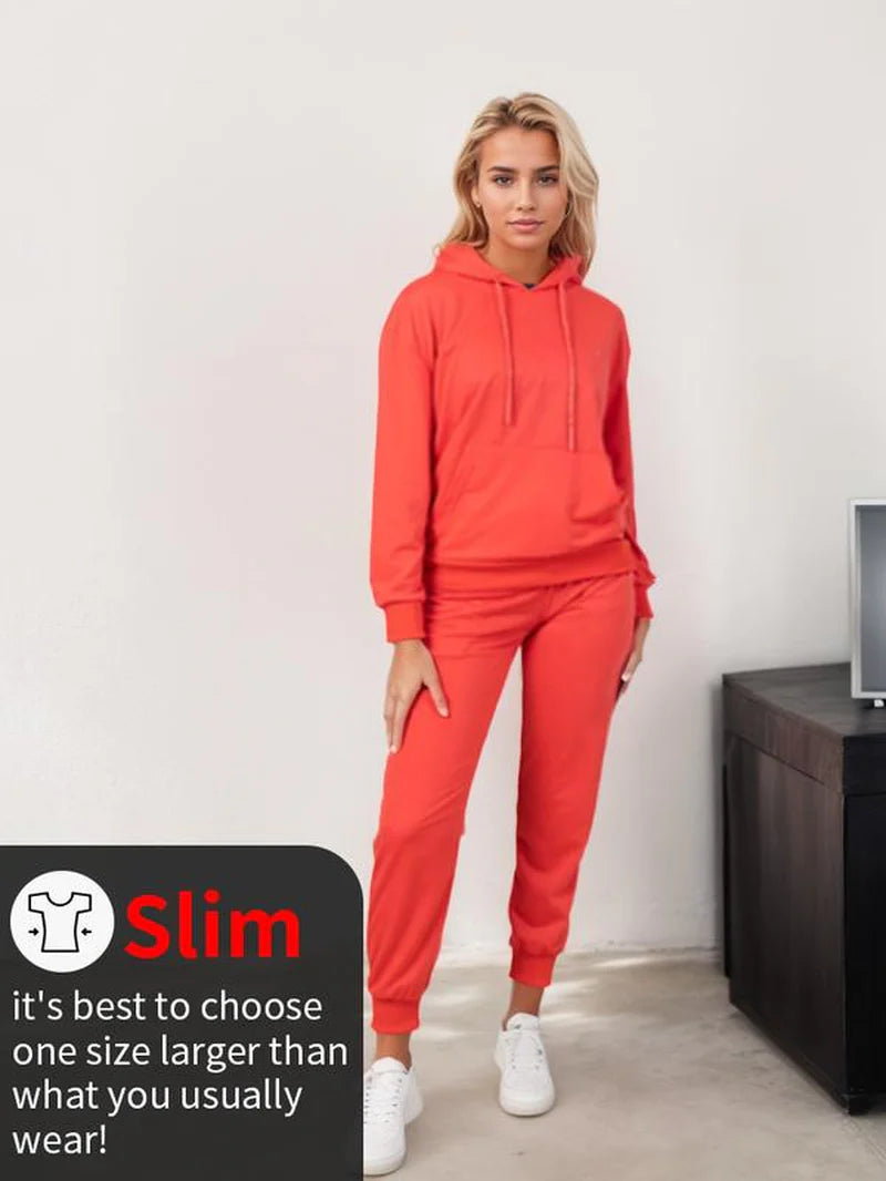 Women's Hoodie Set – Stylish Long Sleeve Bridal & Casual Loungewear
