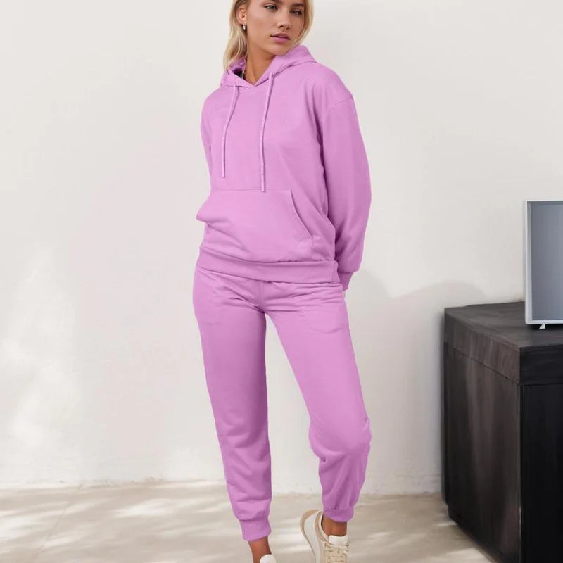 Women's Hoodie Set – Stylish Long Sleeve Bridal & Casual Loungewear