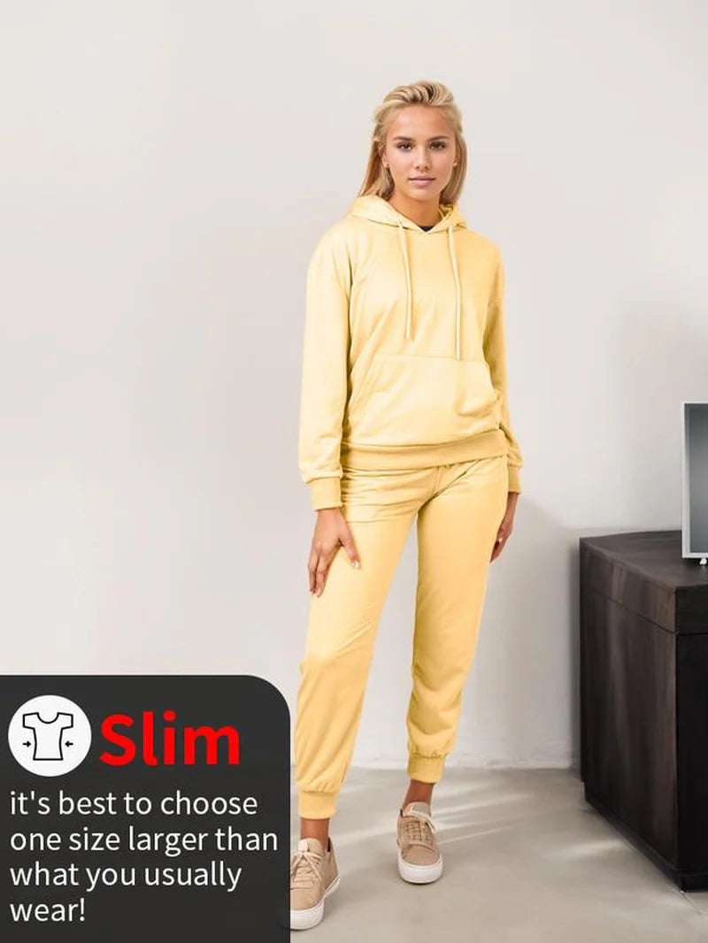Women's Hoodie Set – Stylish Long Sleeve Bridal & Casual Loungewear