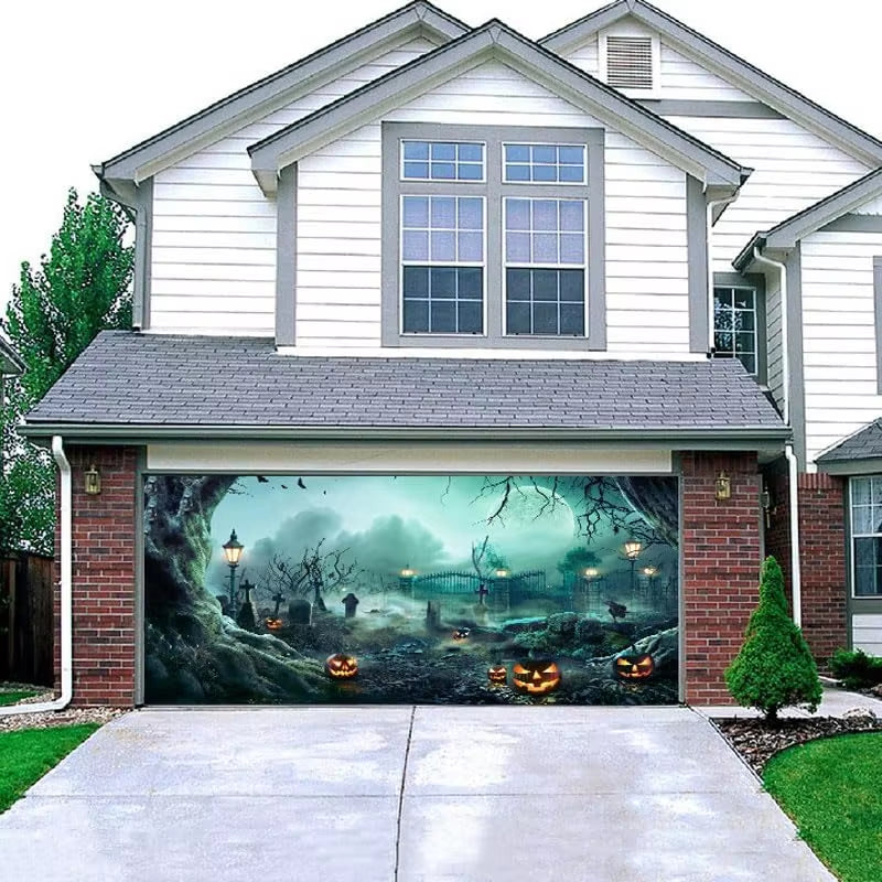 Halloween 2024 Garage Door Banner