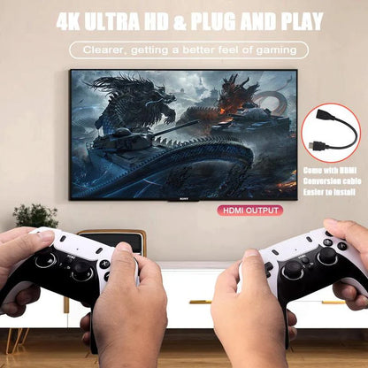 Wireless Game Console – 2.4G Dual Controller, 4K Graphics, 42,000+ Retro Games