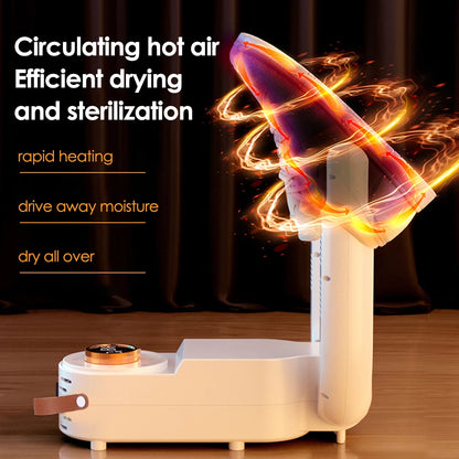 Electric Shoe & Boot Dryer with Timed Deodorizing – Foldable Fast-Drying Boot Warmer