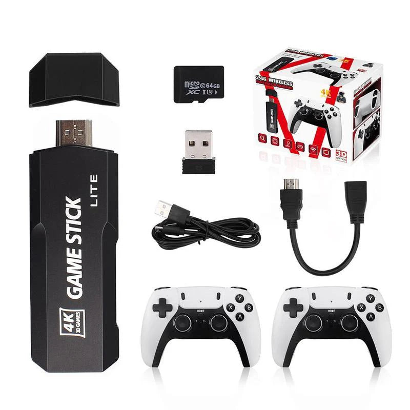 Wireless Game Console – 2.4G Dual Controller, 4K Graphics, 42,000+ Retro Games